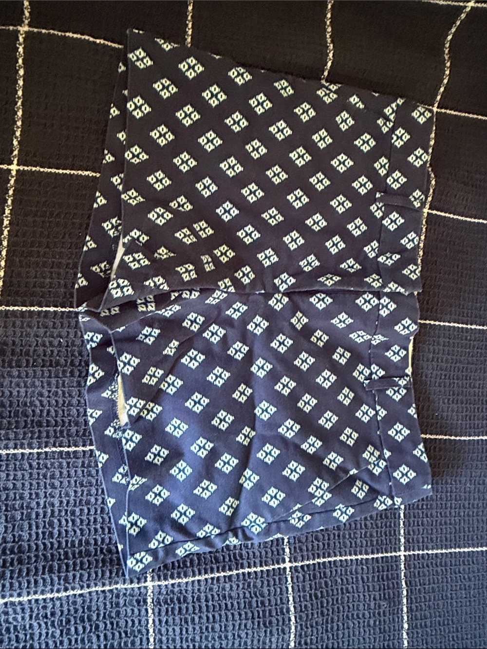 Dalia Collection Navy and White Patterned Women’s Skort